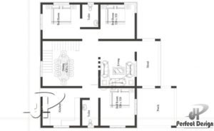 1129 Sq Ft 3BHK Contemporary Style Single Floor House and Free Plan