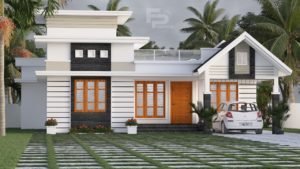 1181 Sq Ft 3BHK Contemporary Style Single Storey House and Free Plan
