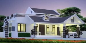 1480 Sq Ft 2BHK Colonial Style Single-Storey House and Free Plan