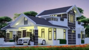 1480 Sq Ft 2BHK Colonial Style Single-Storey House and Free Plan