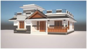 1500 Sq Ft 3BHK Traditional Style Single Floor House and Free Plan