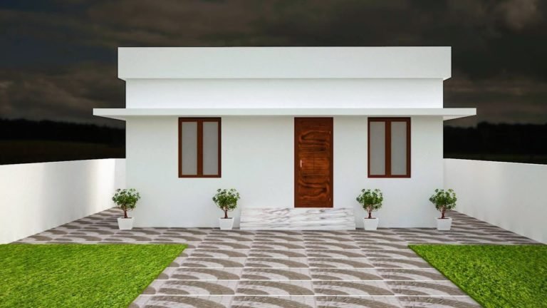 264 Sq Ft 1BHK Modern Single Floor Low Budget House and Free Plan