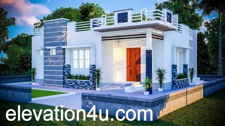 780 Sq Ft 2BHK Contemporary Style Single Floor House and Free Plan