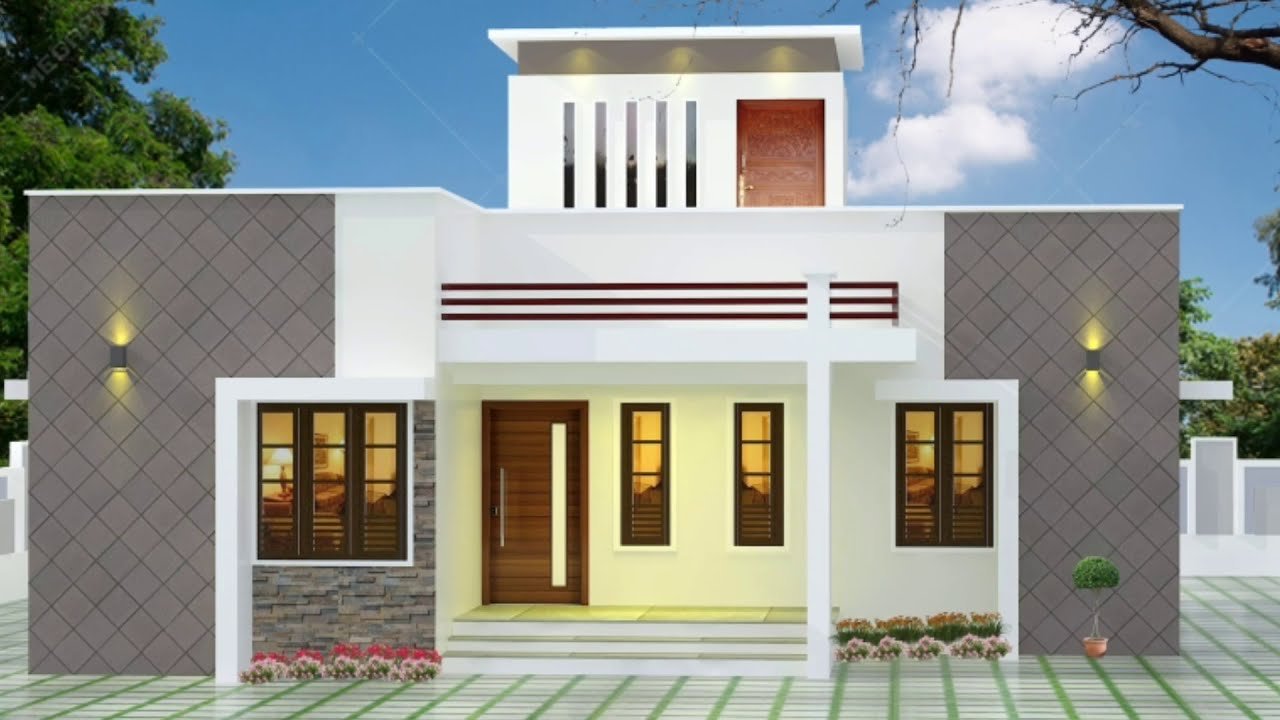 893 Sq Ft 2BHK Fusion Style Single-Storey House and Free Plan