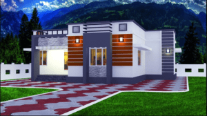 900 Sq Ft 2BHK Modern Single-Storey House and Free Plan, 13.50 Lacks