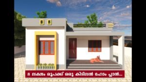 900 Sq Ft 3BHK Modern Single Floor House and Free Plan, 8 Lacks