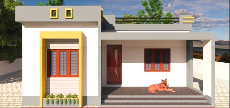 900 Sq Ft 3BHK Modern Single Floor House and Free Plan, 8 Lacks