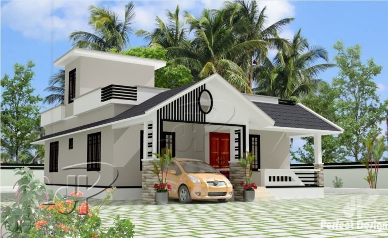 957 Sq Ft 2BHK Traditional Style Single-Storey House and Free Plan