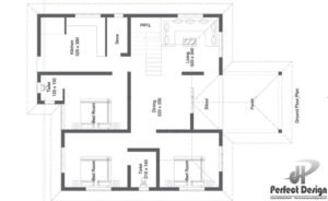 1150 Sq Ft 3BHK Traditional Style Beautiful House and Free Plan