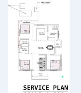 1165 Sq Ft 3BHK Modern Single Floor House Free Plan