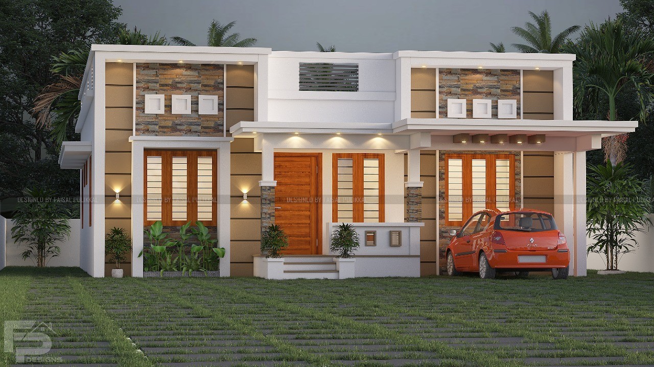 1165 Sq Ft 3BHK Modern Single Floor House and Free Plan