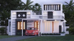 1183 Sq Ft 2BHK Contemporary Style Single-Storey House and Free Plan