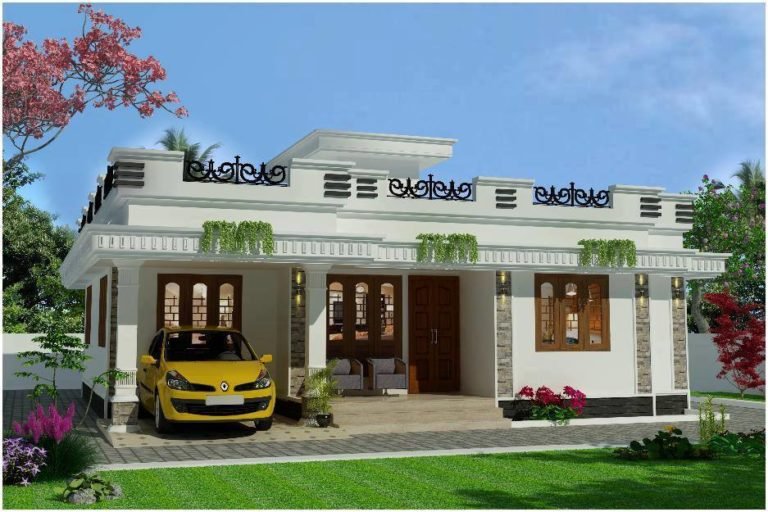 1276 Sq Ft 3BHK Modern Single Floor House and Free Plan