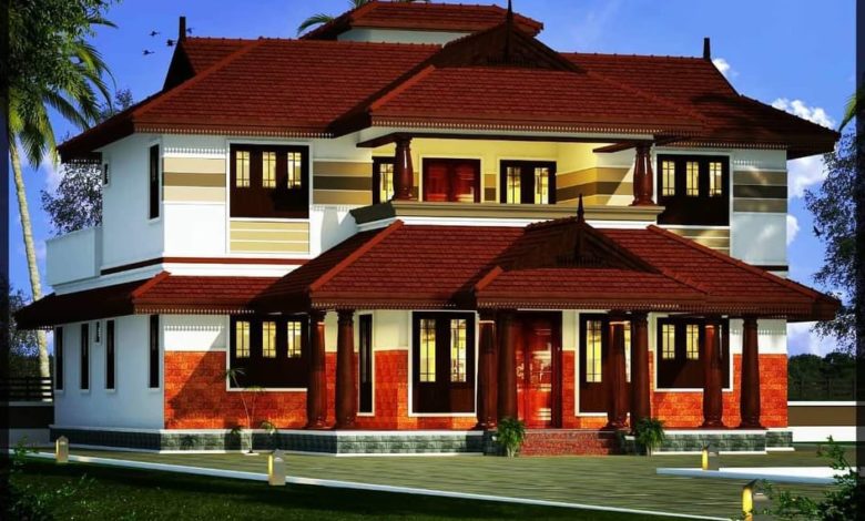 2156 Sq Ft 4BHK Traditional Style Two-Storey House and Free Plan