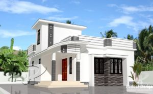 753 Sq Ft 2BHK Contemporary Style Single-Storey House and Free Plan