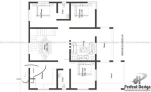 1000 Sq Ft 3BHK Single Floor Simple Modern House and Free Plan, 16 Lacks