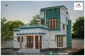 1260 Sq Ft 3BHK Modern Two-Storey Home and Free Plan