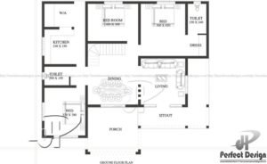 1292 Sq Ft 3BHK Beautiful Single Storey House and Free Plan