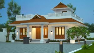1393 Sq Ft 3BHK Traditional Style Single-Storey House and Free Plan
