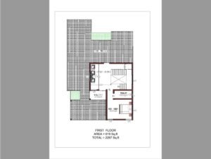 2267 Sq Ft 4BHK Colonial Style Two-Storey House and Free Plan