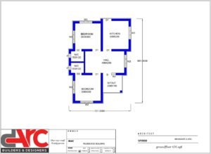 636 Sq Ft 2BHK Modern Single-Storey House and Free Plan
