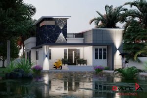 800 Sq Ft 2BHK Fusion Style Single Storey House and Free Plan, 13 Lacks