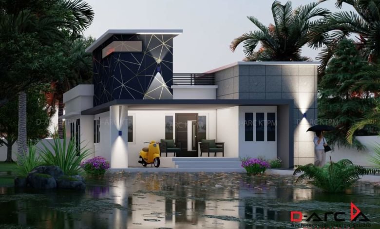 800 Sq Ft 2BHK Fusion Style Single Storey House and Free Plan, 13 Lacks