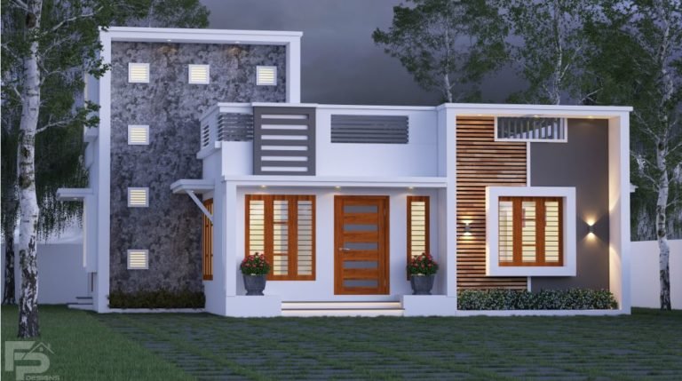 989 Sq Ft 2BHK Fusion Style Single Floor Home and Free Plan