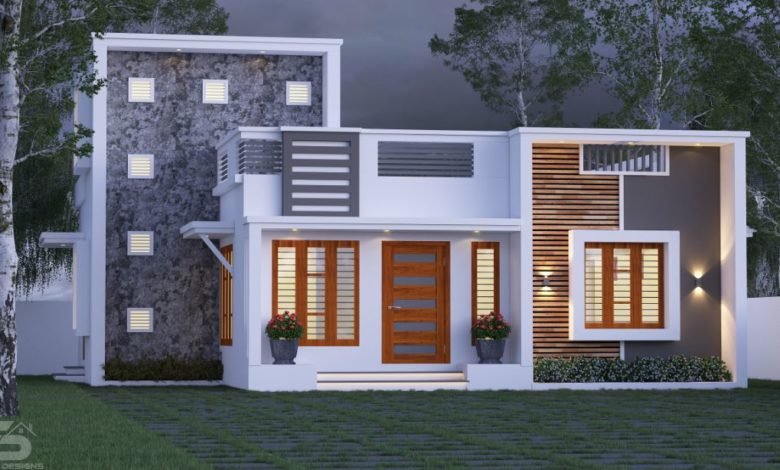 989 Sq Ft 2BHK Fusion Style Single Floor Home and Free Plan