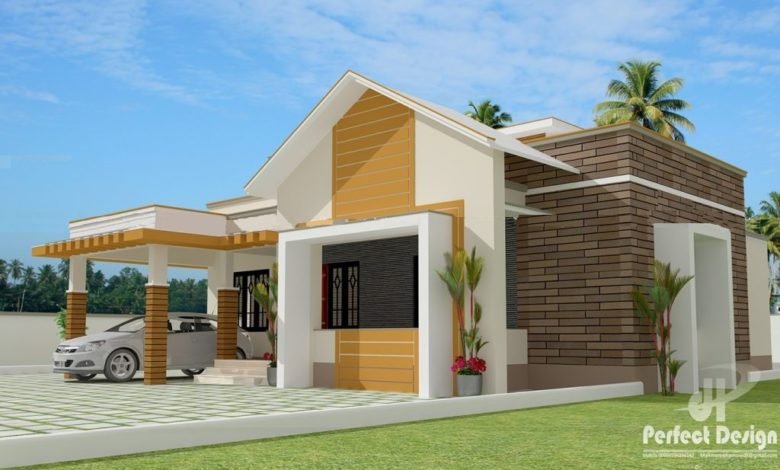 1119 Sq Ft 3BHK Contemporary Style Single Floor Home and Free Plan