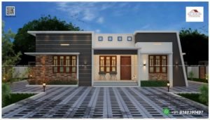 1235 Sq Ft 3BHK Fusion Style Single Floor Home and Free Plan