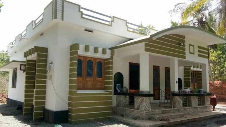 1300 Sq Ft 3BHK Contemporary Style Single Floor Home and Free Plan