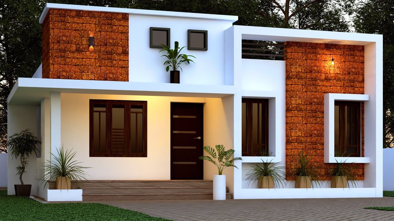 1356 Sq Ft 2BHK Contemporary Style Single-Storey Home and Free Plan