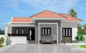 1420 Sq Ft 3BHK Traditional Style Single Floor Home and Free Plan