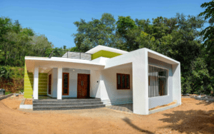 1650 Sq Ft 3BHK Box Shape Single-Storey Home elevation