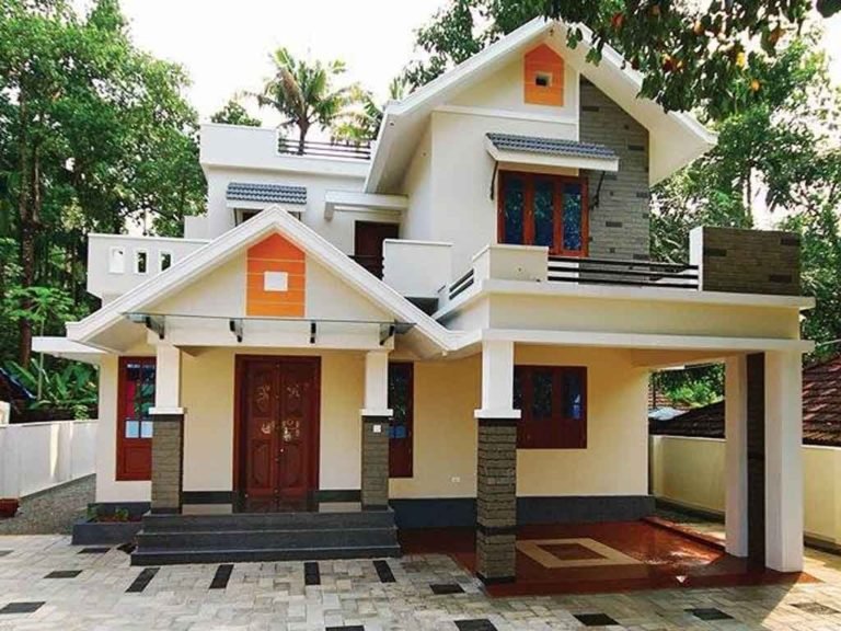 1650 Sq Ft 4BHK Colonial-Contemporary Style Two-Storey Home and Free Plan