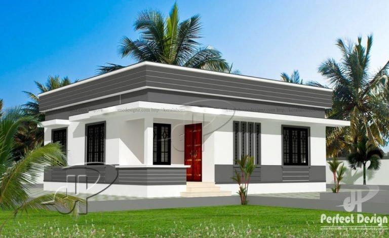 829 Sq Ft 2BHK Modern Single-Storey Home and Free Plan, 12 Lacks