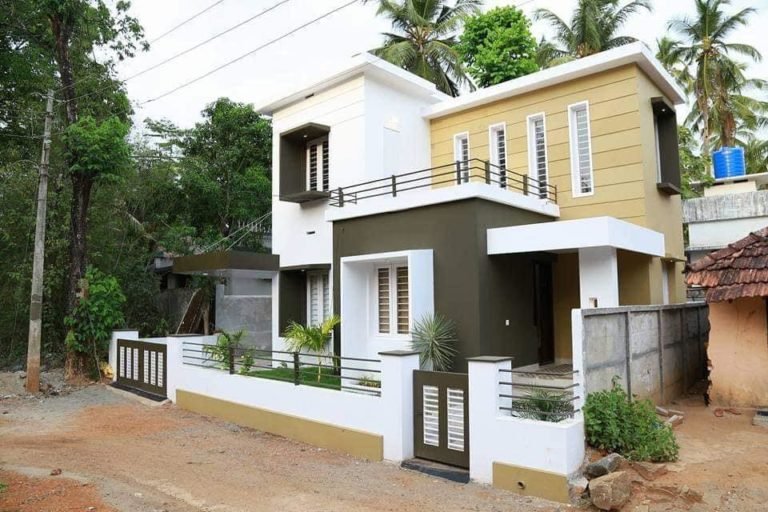 889 Sq Ft 2BHK Contemporary Style Two-Storey Home and Free Plan