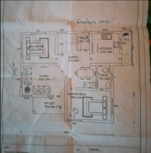 1000 Sq Ft 2BHK Contemporary Style Single-Storey Home Free Plan