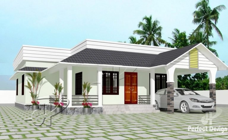 1152 Sq Ft 3BHK Traditional-Modern Single Floor House