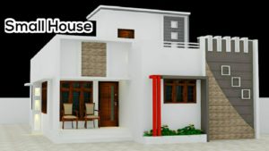 1300 Sq Ft 4BHK Contemporary Style Two-Storey Home and Free Plan