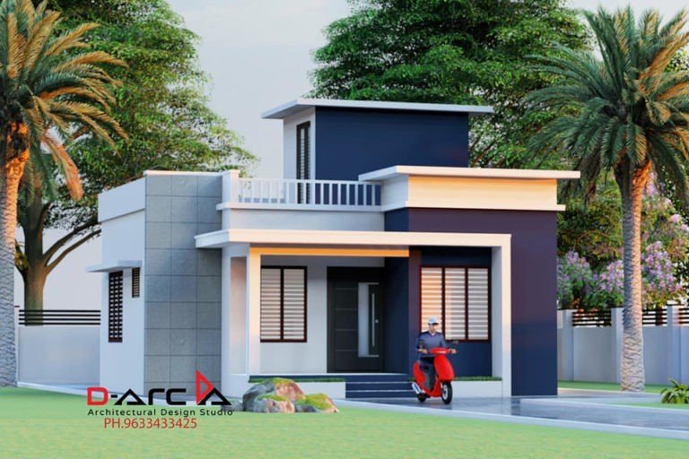 665 Sq Ft 2BHK Modern Simple Style Home and Free Plan, 10 Lacks