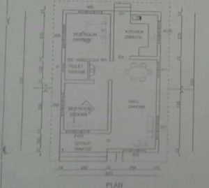 680 Sq Ft 2BHK Single Floor House and Free Plan, 10 Lacks