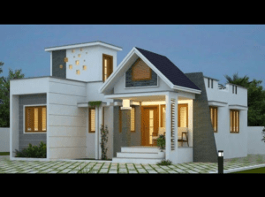 1272 Sq Ft 3BHK Contemporary Style Single-Storey Home and Free Plan
