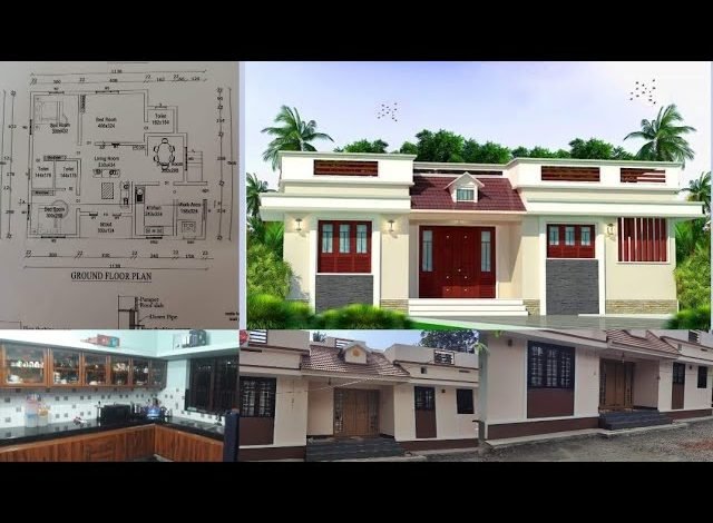 1000 Sq Ft 3BHK Traditional Style Single-Storey House and Free Plan, 16 Lacks