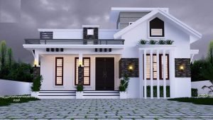 1450 Sq Ft 2BHK Modern Single Floor Home and Free Plan