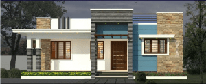 1023 Sq Ft 3BHK Modern Home at 4 Cent Plot, Free Plan, 17 Lacks