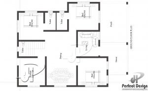 1129 Sq Ft 3BHK Contemporary Style Home and Free Plan