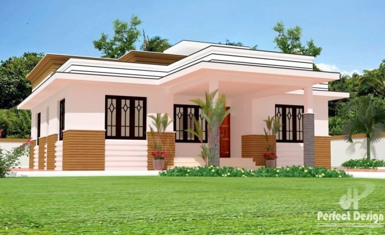 1150 Sq Ft 3BHK Modern Single Storey Home and Free Plan, 17 Lacks