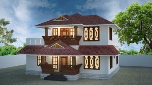 1550 Sq Ft 4BHK Traditional Style Two Storey House and Free Plan